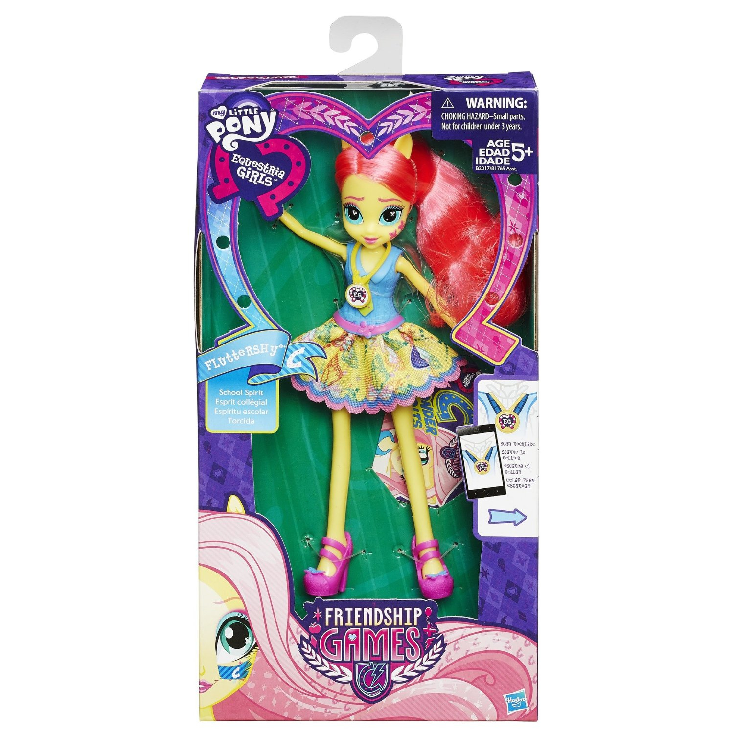 Кукла Equestria Girls Игры дружбы - Флаттершай My Little Pony (Hasbro)  купить в интернет-магазине Ласточка