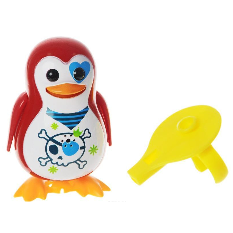 Интерактивная игрушка Пингвин с кольцом Красный