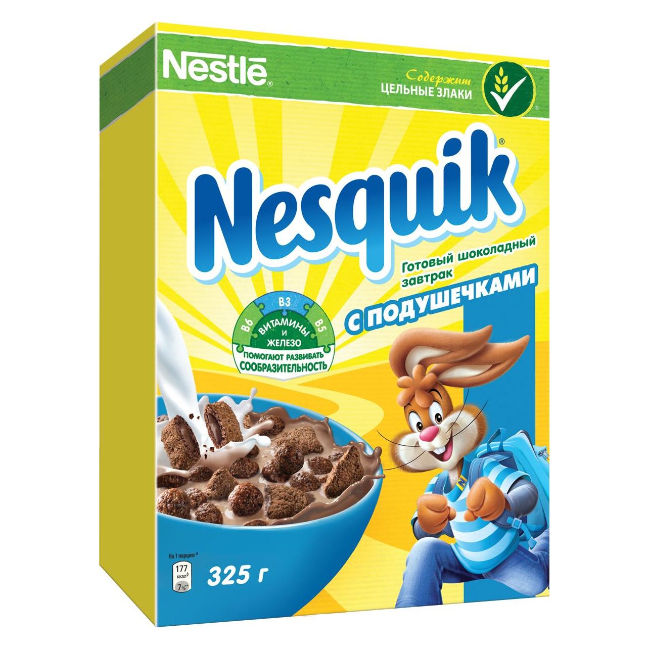 Готовый завтрак шоколадный Nesquik с подушечками - 325 г