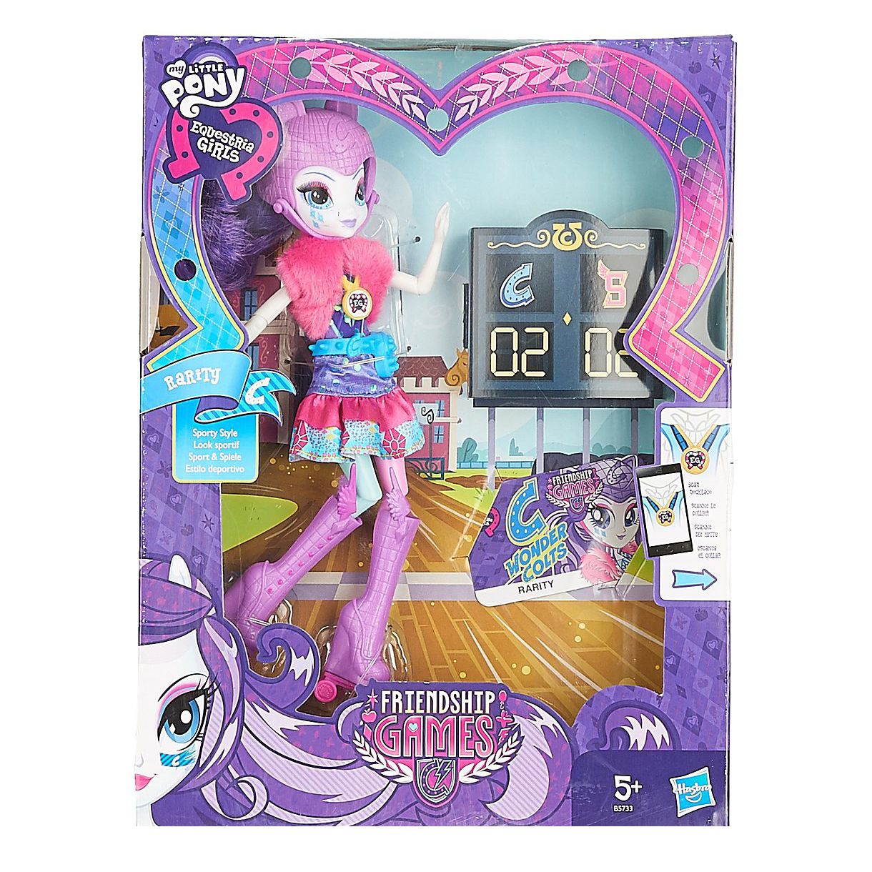 Кукла Equestria Girls Игры дружбы - Рарити на роликах My Little Pony  (Hasbro) купить в интернет-магазине Ласточка