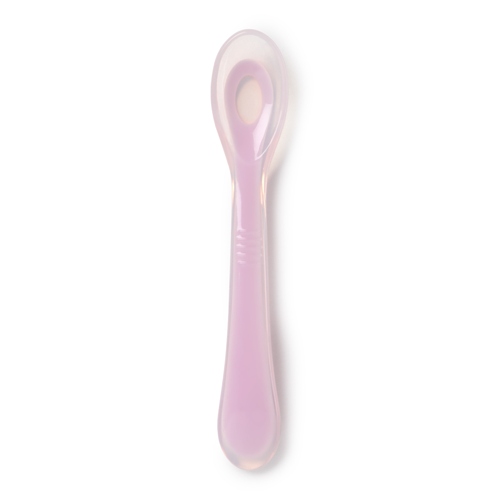 Силиконовая ложка для кормления Soft Silicone Spoon (фиолетовая)