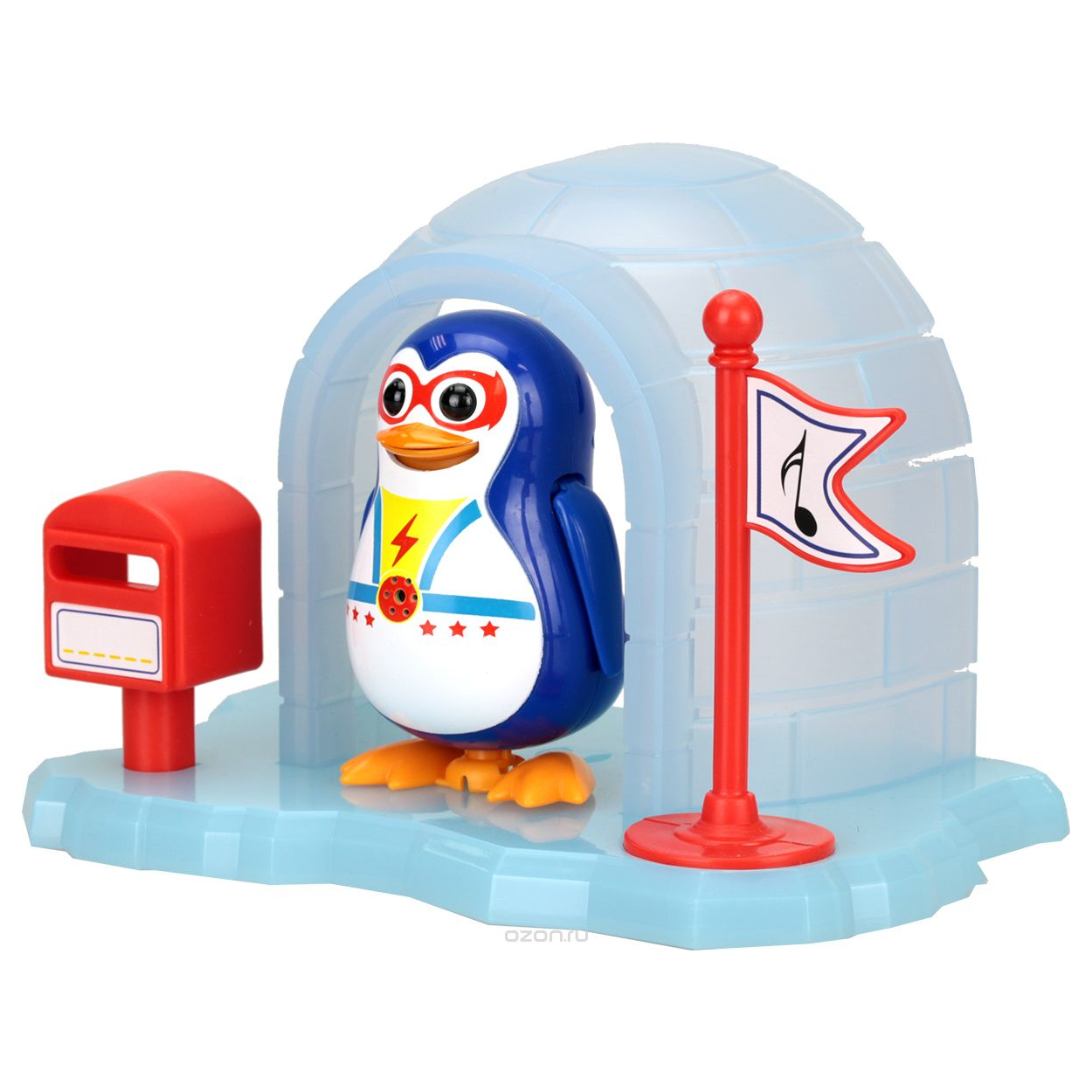 Интерактивная игрушка Пингвин в домике Синий