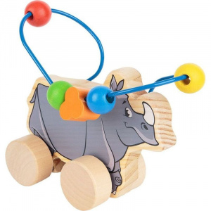 Мир деревянных игрушек Лабиринт-каталка Носорог 365