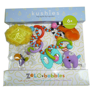 Zolo Bobbles Колечки с игрушками и прорезывателями