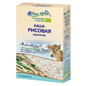 Каша Органик молочная рисовая