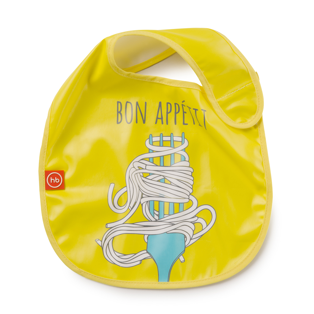 Нагрудник на липучке Water-proof baby bib с 6 месяцев (yellow | желтый)