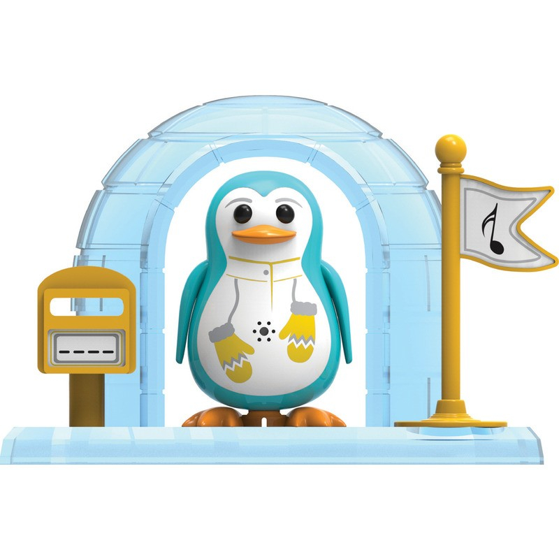 Интерактивная игрушка Пингвин в домике Бирюзовый