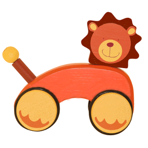 Машинка деревянная Лев