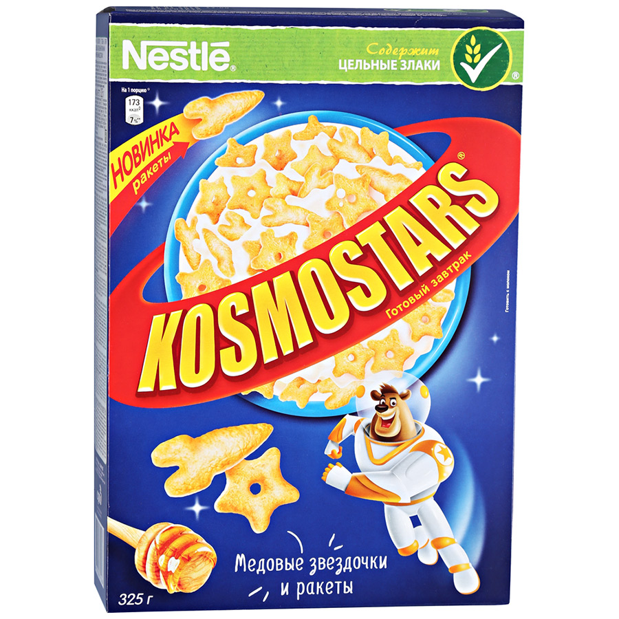 Готовый завтрак Kosmostars Медовые звездочки и ракеты - 325 г